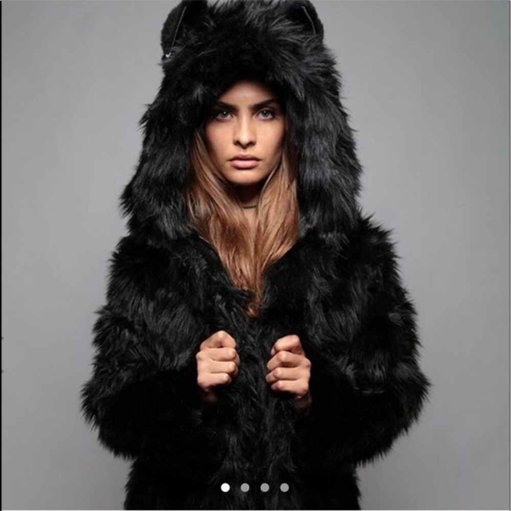 Spirithood Faux Fur Wolf Coat